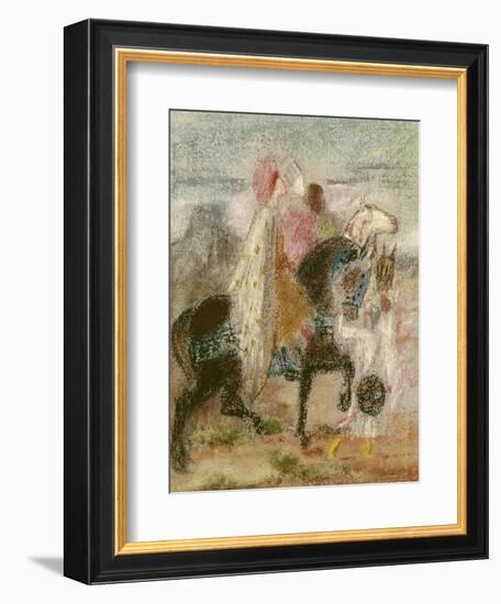 The Three Magi, Started in 1860 and Reworked after 1882-Gustave Moreau-Framed Giclee Print