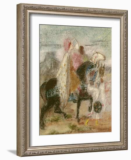 The Three Magi, Started in 1860 and Reworked after 1882-Gustave Moreau-Framed Giclee Print