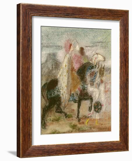 The Three Magi, Started in 1860 and Reworked after 1882-Gustave Moreau-Framed Giclee Print