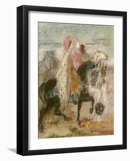 The Three Magi, Started in 1860 and Reworked after 1882-Gustave Moreau-Framed Giclee Print