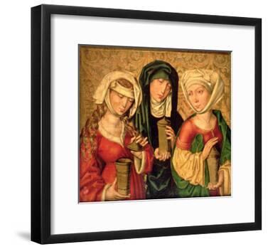 The Three Marys on Gold Ground Panels-Michael Wolgemut Or Wolgemuth-Framed Giclee Print