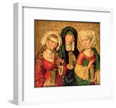 The Three Marys on Gold Ground Panels-Michael Wolgemut Or Wolgemuth-Framed Giclee Print