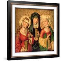 The Three Marys on Gold Ground Panels-Michael Wolgemut Or Wolgemuth-Framed Giclee Print