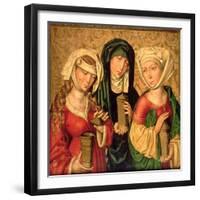 The Three Marys on Gold Ground Panels-Michael Wolgemut Or Wolgemuth-Framed Giclee Print