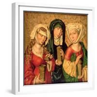 The Three Marys on Gold Ground Panels-Michael Wolgemut Or Wolgemuth-Framed Giclee Print