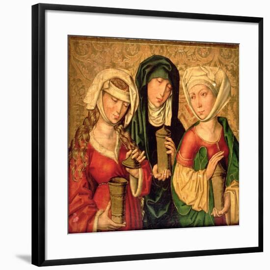 The Three Marys on Gold Ground Panels-Michael Wolgemut Or Wolgemuth-Framed Giclee Print