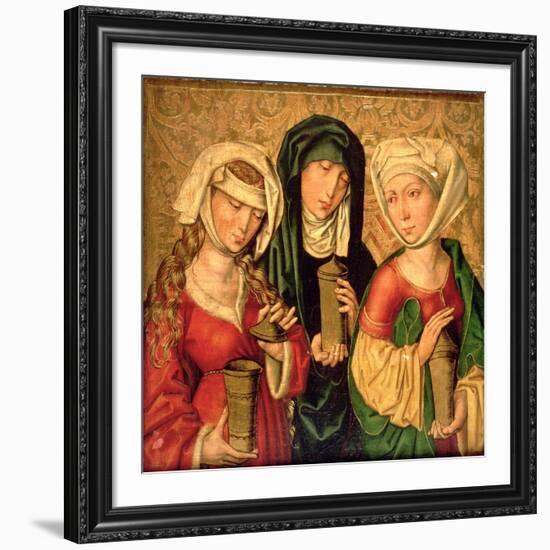 The Three Marys on Gold Ground Panels-Michael Wolgemut Or Wolgemuth-Framed Giclee Print