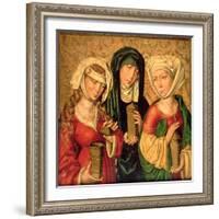 The Three Marys on Gold Ground Panels-Michael Wolgemut Or Wolgemuth-Framed Giclee Print