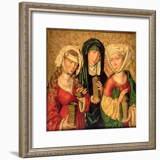 The Three Marys on Gold Ground Panels-Michael Wolgemut Or Wolgemuth-Framed Giclee Print