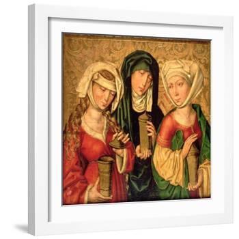The Three Marys on Gold Ground Panels-Michael Wolgemut Or Wolgemuth-Framed Giclee Print