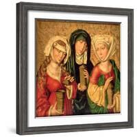The Three Marys on Gold Ground Panels-Michael Wolgemut Or Wolgemuth-Framed Giclee Print