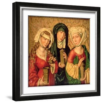 The Three Marys on Gold Ground Panels-Michael Wolgemut Or Wolgemuth-Framed Giclee Print