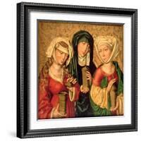 The Three Marys on Gold Ground Panels-Michael Wolgemut Or Wolgemuth-Framed Giclee Print
