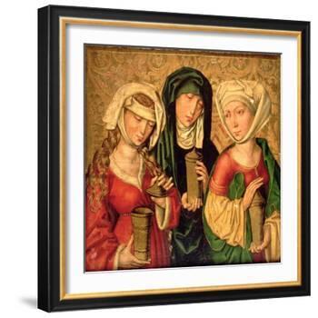 The Three Marys on Gold Ground Panels-Michael Wolgemut Or Wolgemuth-Framed Giclee Print
