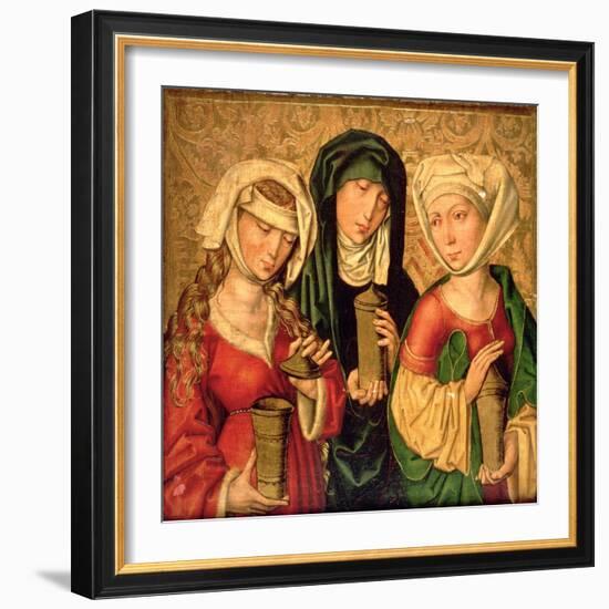 The Three Marys on Gold Ground Panels-Michael Wolgemut Or Wolgemuth-Framed Giclee Print