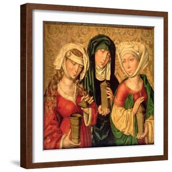 The Three Marys on Gold Ground Panels-Michael Wolgemut Or Wolgemuth-Framed Giclee Print