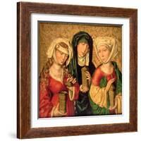 The Three Marys on Gold Ground Panels-Michael Wolgemut Or Wolgemuth-Framed Giclee Print