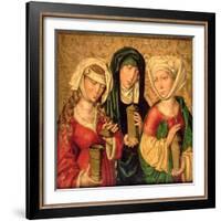 The Three Marys on Gold Ground Panels-Michael Wolgemut Or Wolgemuth-Framed Giclee Print