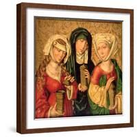 The Three Marys on Gold Ground Panels-Michael Wolgemut Or Wolgemuth-Framed Giclee Print