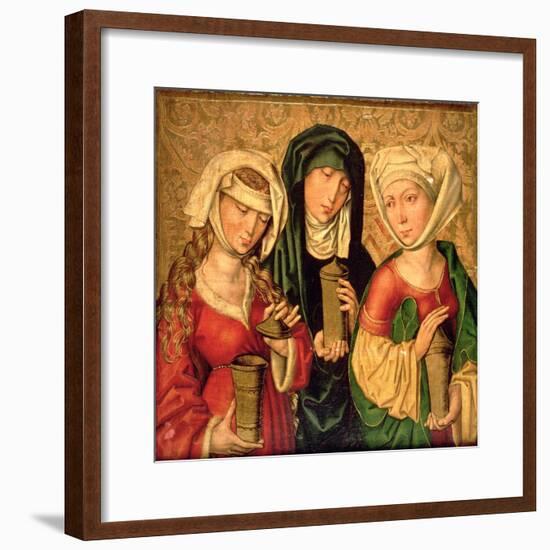 The Three Marys on Gold Ground Panels-Michael Wolgemut Or Wolgemuth-Framed Giclee Print