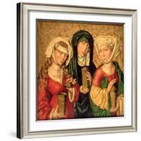 The Three Marys on Gold Ground Panels-Michael Wolgemut Or Wolgemuth-Framed Giclee Print