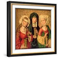 The Three Marys on Gold Ground Panels-Michael Wolgemut Or Wolgemuth-Framed Giclee Print