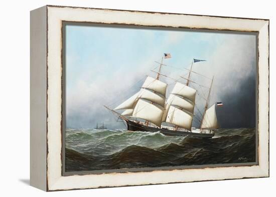 The Three Masted Barque, 'Ceres', Bound For the U. S. A, 1881-Antonio Jacobsen-Framed Premier Image Canvas