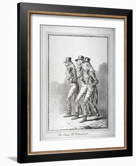 The Three Mr Wiggins's, 1803-James Gillray-Framed Giclee Print