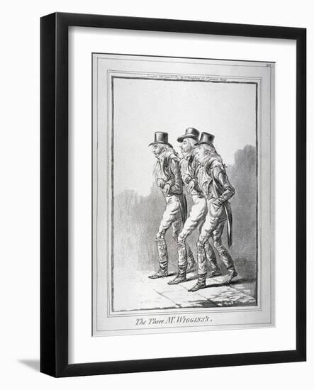 The Three Mr Wiggins's, 1803-James Gillray-Framed Giclee Print