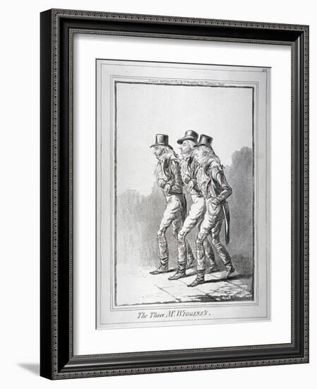 The Three Mr Wiggins's, 1803-James Gillray-Framed Giclee Print