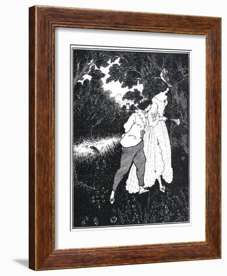 The Three Musicians-Aubrey Beardsley-Framed Art Print