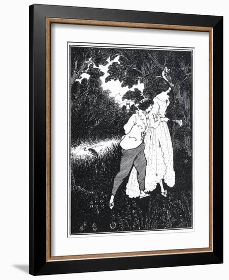 The Three Musicians-Aubrey Beardsley-Framed Art Print