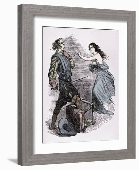 'The Three Musketeers'-John Gilbert-Framed Giclee Print