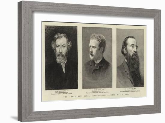 The Three New Royal Academicians, Elected 4 May 1893-null-Framed Giclee Print
