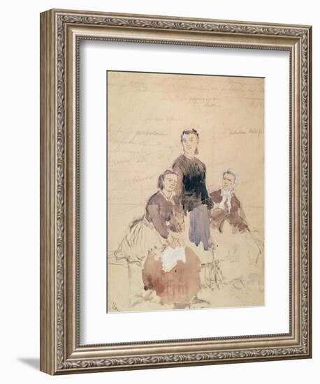 The Three Petroleuses, after 1870-Daniel Urrabieta Vierge-Framed Giclee Print