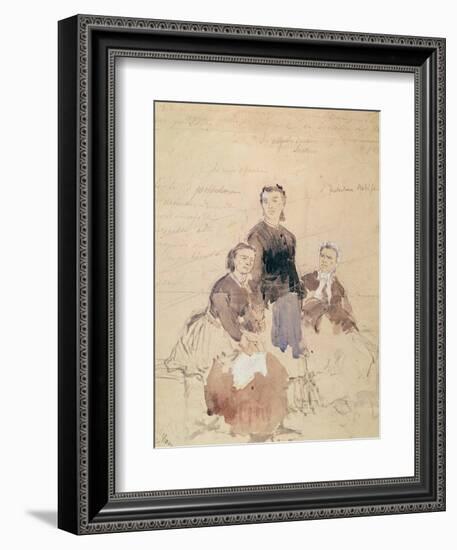 The Three Petroleuses, after 1870-Daniel Urrabieta Vierge-Framed Giclee Print