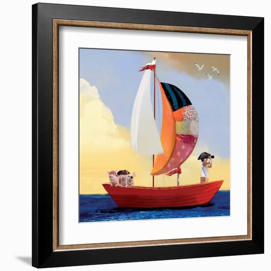 The Three Pigs-Nancy Tillman-Framed Art Print