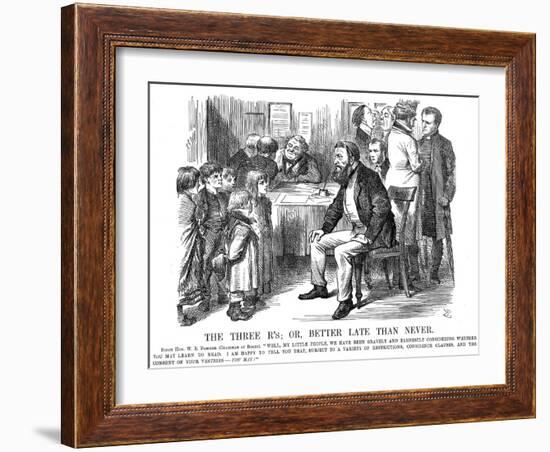 The Three R's or Better Late Than Never, 1870-John Tenniel-Framed Giclee Print