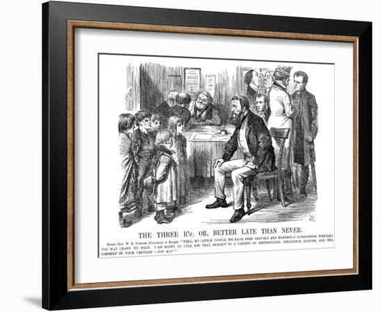 The Three R's or Better Late Than Never, 1870-John Tenniel-Framed Giclee Print