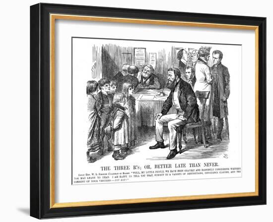 The Three R's or Better Late Than Never, 1870-John Tenniel-Framed Giclee Print