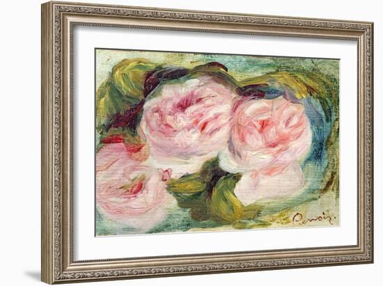 The Three Roses-Pierre-Auguste Renoir-Framed Giclee Print