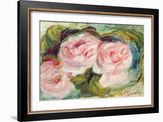 The Three Roses-Pierre-Auguste Renoir-Framed Giclee Print