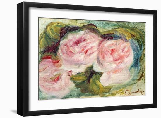 The Three Roses-Pierre-Auguste Renoir-Framed Giclee Print