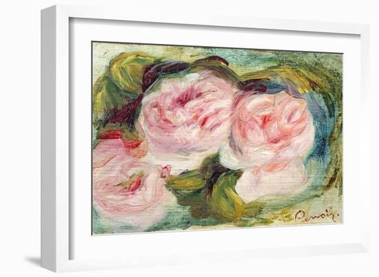 The Three Roses-Pierre-Auguste Renoir-Framed Giclee Print