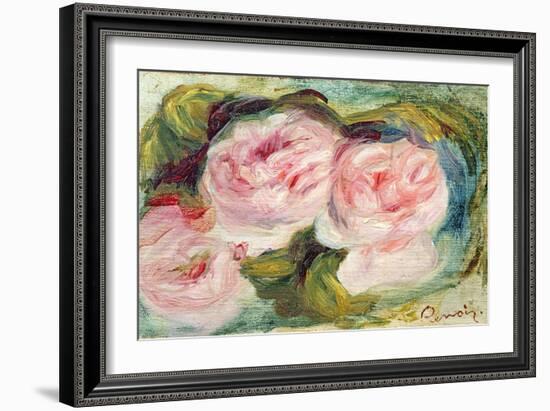 The Three Roses-Pierre-Auguste Renoir-Framed Giclee Print