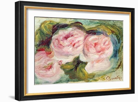 The Three Roses-Pierre-Auguste Renoir-Framed Giclee Print