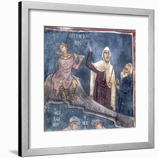 The Three Shepherds, Detail from the Nativity-null-Framed Giclee Print