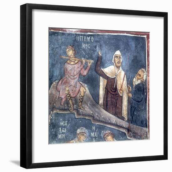 The Three Shepherds, Detail from the Nativity-null-Framed Giclee Print