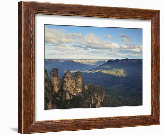 The Three Sisters and Jamison Valley, Blue Mountains, Blue Mountains National Park, Nsw, Australia-Jochen Schlenker-Framed Photographic Print