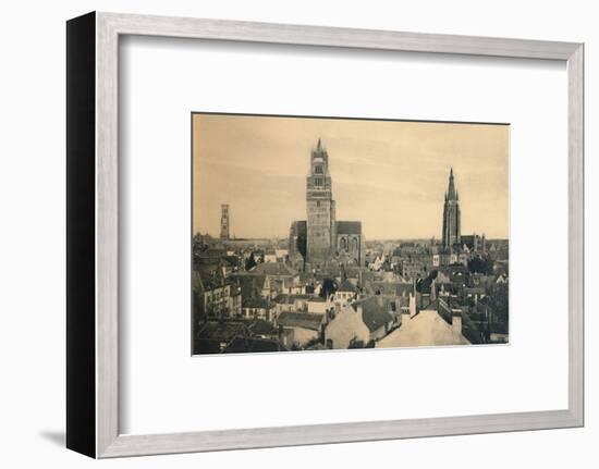 'The three Towers (the Belfry, the Cathedral and our Lady's Church)', c1910-Unknown-Framed Photographic Print